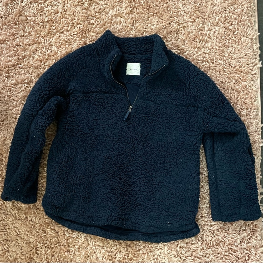 Lulu’s quarter zip Sherpa jacket
